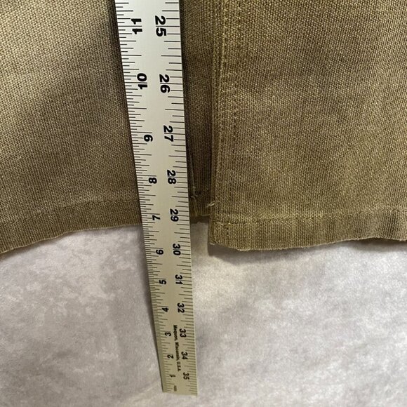 Kenneth Cole Mens Bedford Corduroy Straight Flat Front Pants Olive 34x30 NWT - Picture 10 of 10